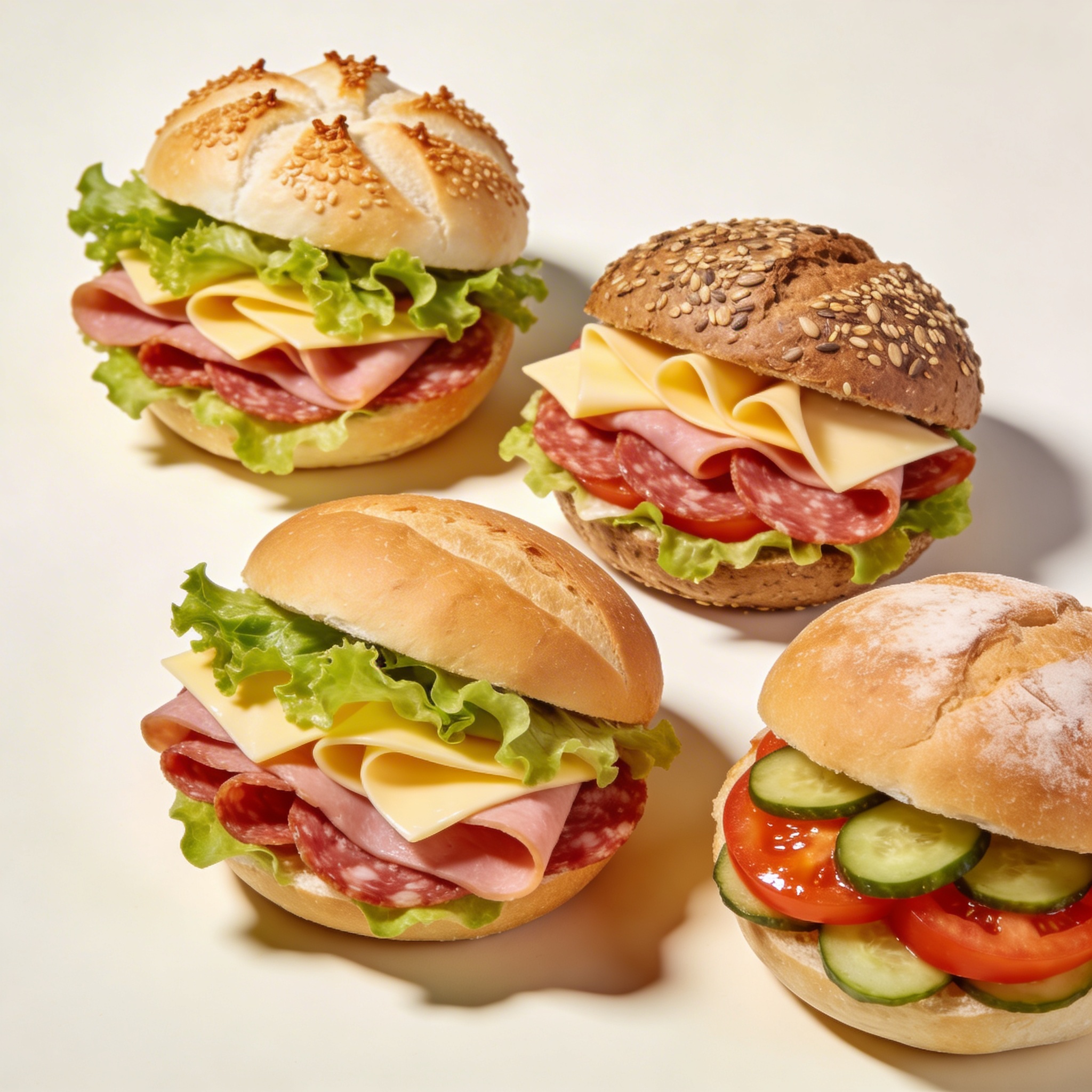 gefüllte Brötchen